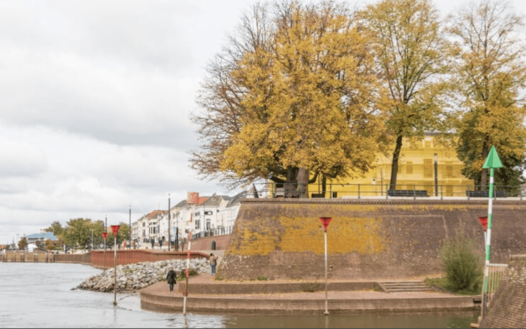 Zutphense vestingwerken als verdediging tegen klimaatverandering.